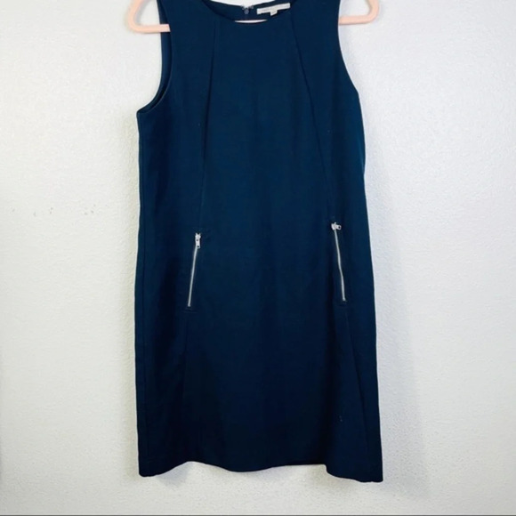 GAP Navy Blue Sleeveless Sheath Dress Size Small Tall - Picture 3 of 6